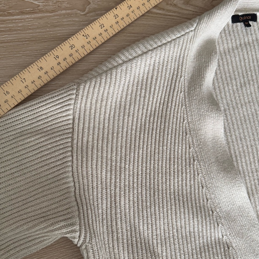 Quince Cream Open-Front Cardigan - Picture 7 of 7